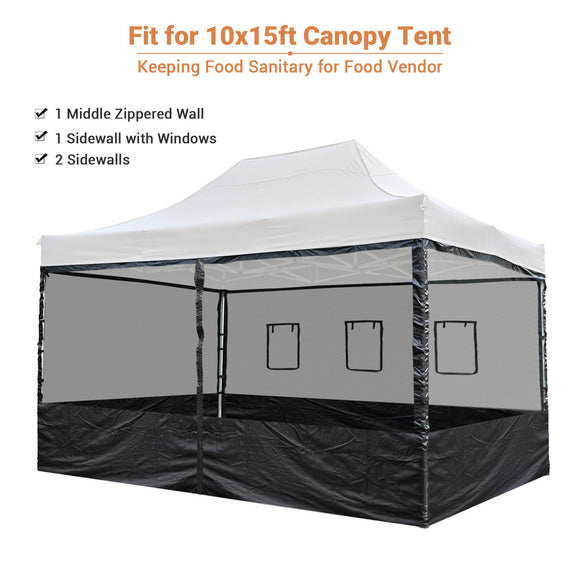 Yescom 10x15 Pop Up Canopy Netting Mesh Sidewalls Side Panel Image