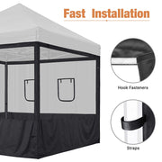 Yescom 10x10 Pop Up Canopy Netting Mesh Sidewalls Side Panel Image