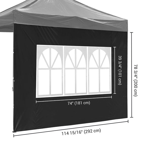 Yescom Canopy Tent Wall with Windows 1080D 9.6x6.7ft 1pc Image