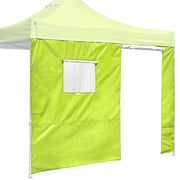 Yescom 1pc Canopy Sidewall Roll-up Door & Window 10x10, Green Glow Image