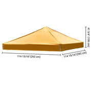 Yescom 10x10 Ez Pop Up Tent Canopy Top Replacement Cover (9.6'x9.6'), Mineral Yellow Image