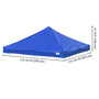 Yescom 10x10 Ez Pop Up Tent Canopy Top Replacement Cover (9.6'x9.6') Image