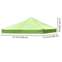 Yescom 10x10 Ez Pop Up Tent Canopy Top Replacement Cover (9.6'x9.6'), Green Glow Image