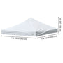 Yescom 10x10 Ez Pop Up Tent Canopy Top Replacement Cover (9.6'x9.6'), White Image