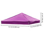 Yescom 10x10 Ez Pop Up Tent Canopy Top Replacement Cover (9.6'x9.6'), Vivid Viola Image