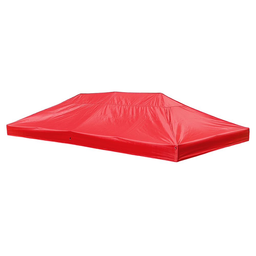 Yescom 10'x20' Ez Pop Up Tent Canopy Top Replacement (9.6'x19'), Red Image