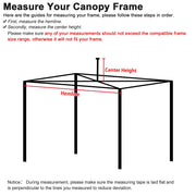 Yescom 10'x10' EZ Pop Up Canopy Replacement Air Vent (9.6'x9.6') Image