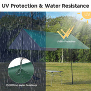 Yescom Camping Tarp Large Hammock Rain Fly 10x15ft UV50+ PU3,000mm Image