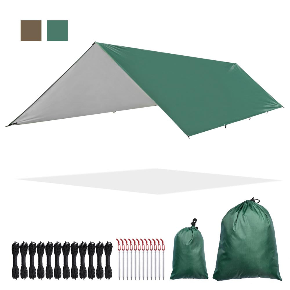 Yescom Camping Tarp Large Hammock Rain Fly 10x15ft UV50+ PU3,000mm Image