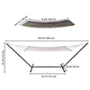 Yescom Double Hammock with Stand Net Underquilt