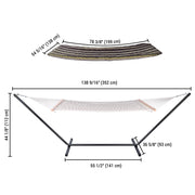 Yescom Double Hammock with Stand Net Underquilt Image