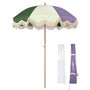 Yescom Patio Outdoor Market Fringe Umbrella Tilt Palm Springs, Purple Gin Image