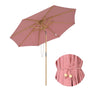 Yescom 9ft Patio Wood Market Umbrella Acrylic Fabric Tilt, Cherry Blossom Image