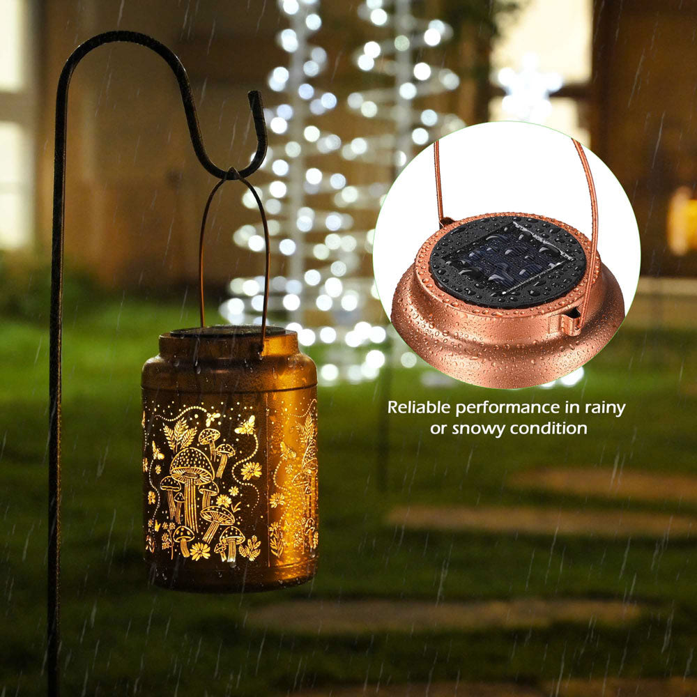 Yescom Outdoor Solar Lanterns Waterproof 2ct/pk Image