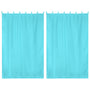 Yescom 2-Pcs Outdoor Tab Top Curtain Panel, 54Wx84L, Bachelor Button Image