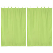 Yescom 2-Pcs Outdoor Tab Top Curtain Panel, 54Wx84L, Green Glow Image