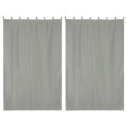 Yescom 2-Pcs Outdoor Tab Top Curtain Panel, 54Wx84L, Grey Image