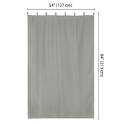 Yescom 2-Pcs Outdoor Tab Top Curtain Panel, 54Wx84L Image