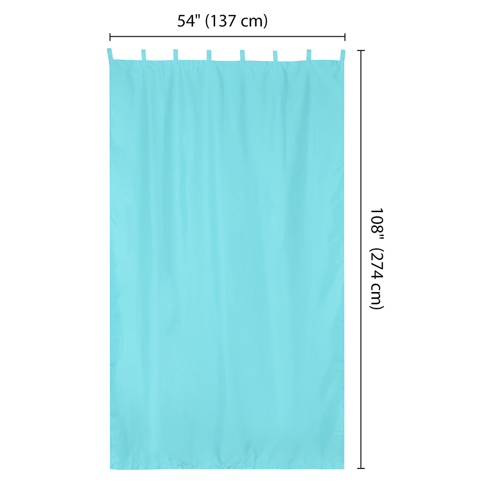 Yescom 2-Pcs Outdoor Tab Top Curtain Panel, 54Wx108L Image