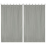 Yescom 2-Pcs Outdoor Tab Top Curtain Panel, 54Wx108L, Grey Image