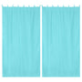 Yescom 2-Pcs Outdoor Curtain Panel, Tab Top, 54Wx120L,Bachelor Button Image