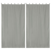 Yescom 2-Pcs Outdoor Curtain Panel, Tab Top, 54Wx120L,Gray Image