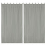 Yescom 2-Pcs Outdoor Curtain Panel, Tab Top, 54Wx120L,Gray Image