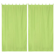 Yescom 2-Pcs Outdoor Curtain Panel, Tab Top, 54Wx120L,Green Glow Image