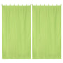 Yescom 2-Pcs Outdoor Curtain Panel, Tab Top, 54Wx120L,Green Glow Image