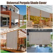 Yescom 8'x10' Universal Pergola Canopy Cover Fabric with Rods Image