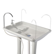 Yescom 8-Gal Foot Pump Hand Washing Station with Wheels Handle Image