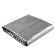 Yescom 10'x15' Heavy-Duty Poly Tarp Reinforced Canopy, Silver Image