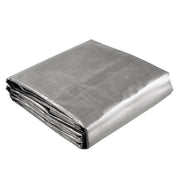 Yescom 20'x30' Heavy-Duty Poly Tarp Reinforced Canopy, Silver Image