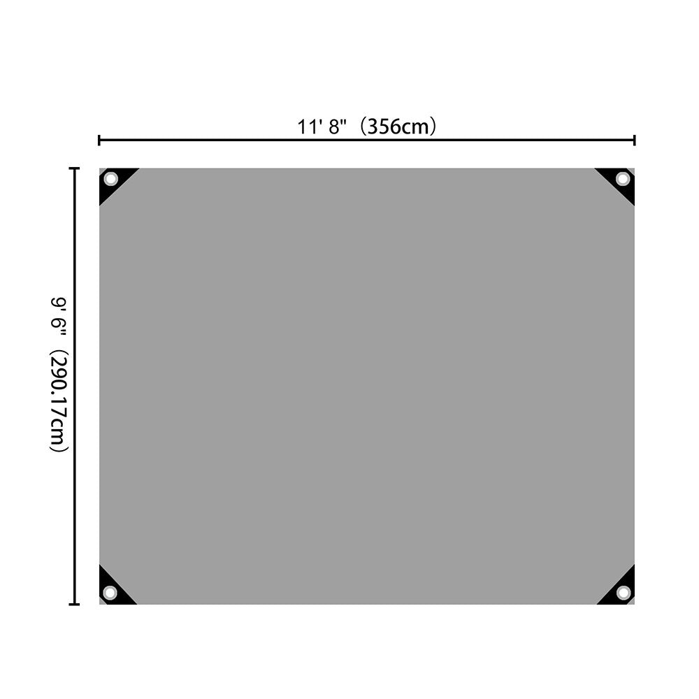 Yescom 10'x12' Heavy-Duty Poly Tarp Reinforced Canopy Image