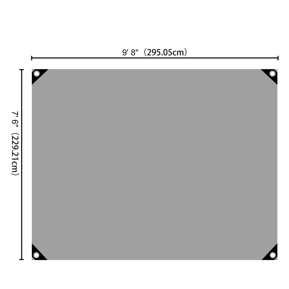 Yescom 8'x10' Heavy-Duty Poly Tarp Reinforced Canopy Image