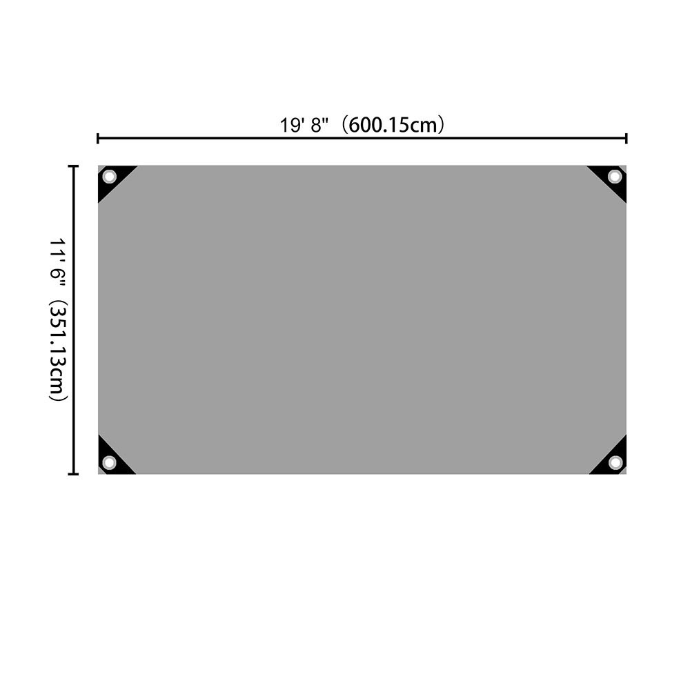 Yescom 14mil Extra Thick Heavy-Duty Poly Tarp Reinforced Canopy Size Opt, 12x20ft Image