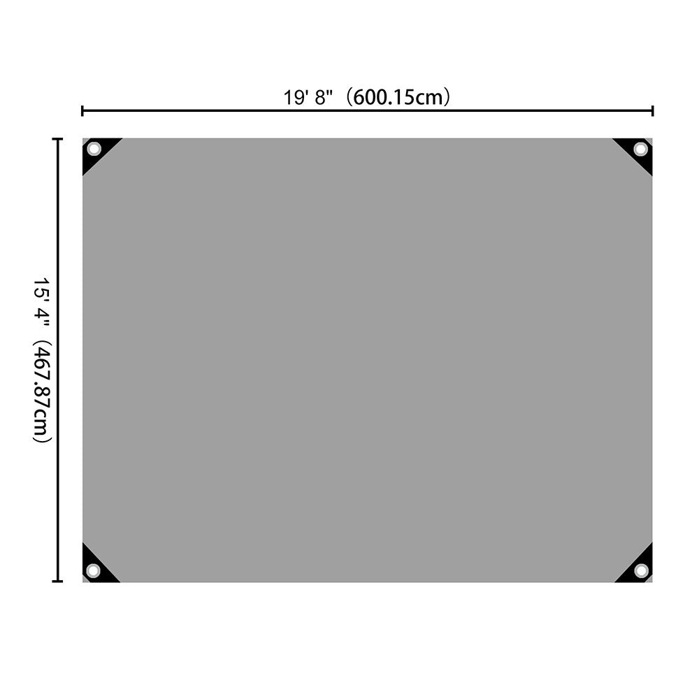 Yescom 14mil Extra Thick Heavy-Duty Poly Tarp Reinforced Canopy Size Opt, 16x20ft Image