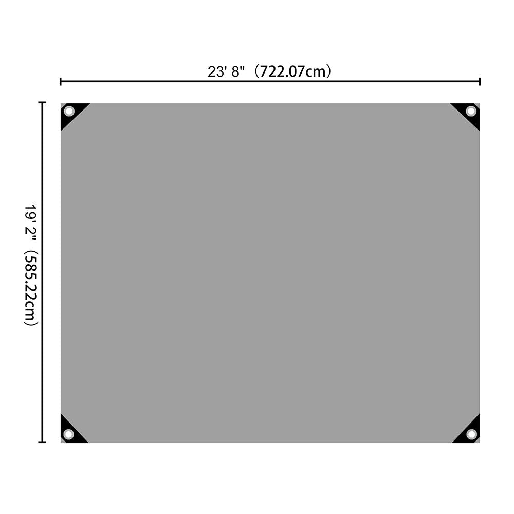 Yescom 14mil Extra Thick Heavy-Duty Poly Tarp Reinforced Canopy Size Opt, 20x24ft Image