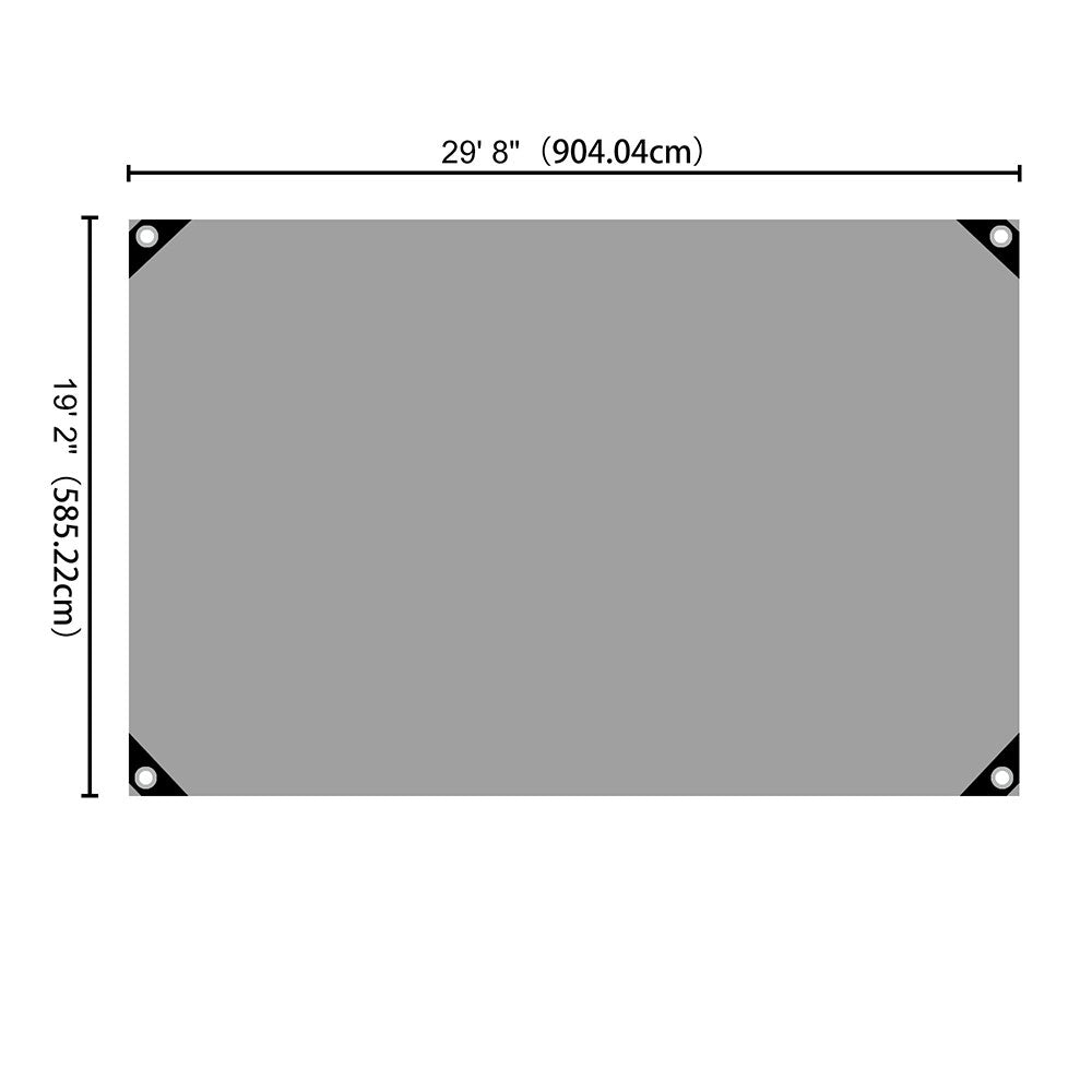 Yescom 14mil Extra Thick Heavy-Duty Poly Tarp Reinforced Canopy Size Opt, 20x30ft Image