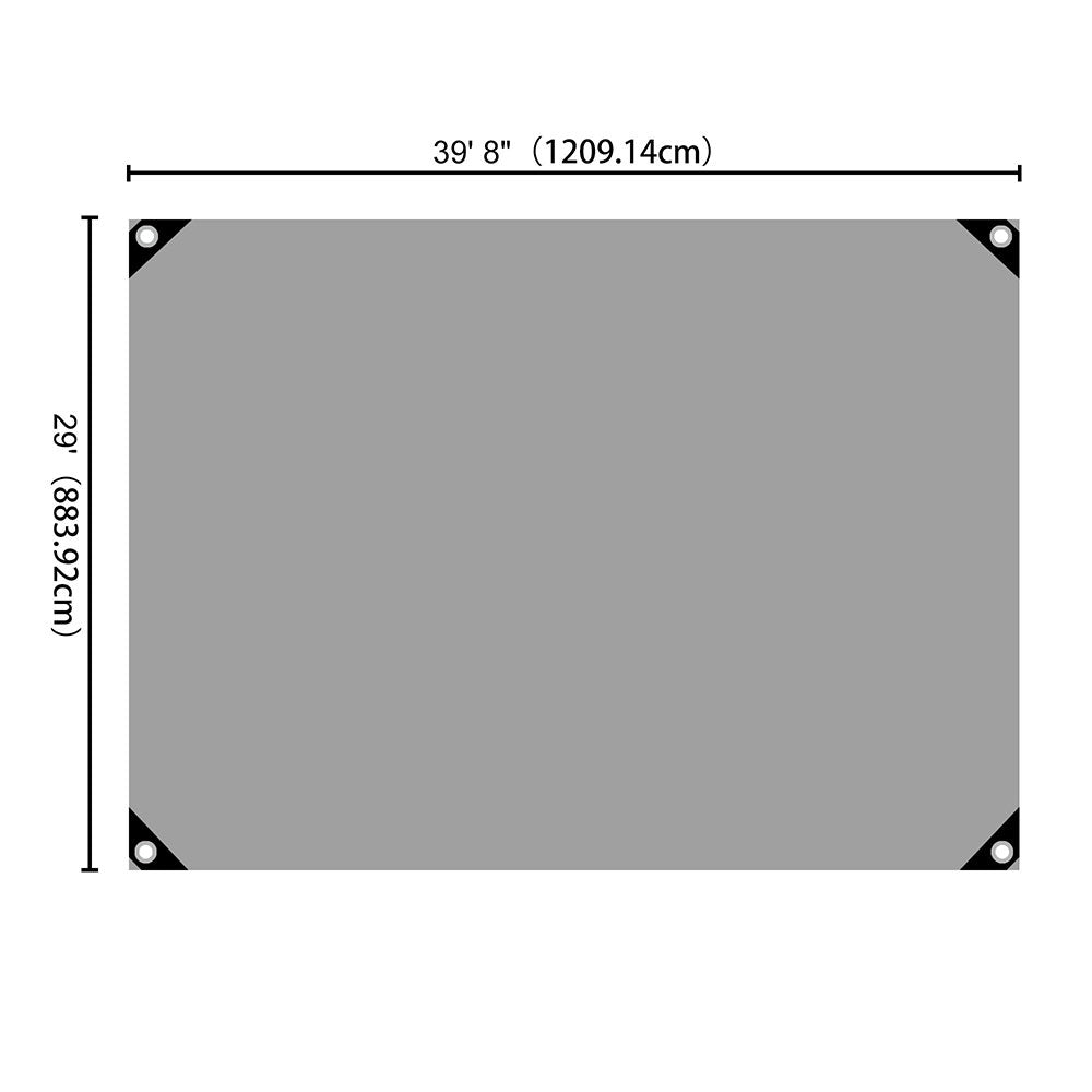 Yescom 14mil Extra Thick Heavy-Duty Poly Tarp Reinforced Canopy Size Opt, 30x40ft Image