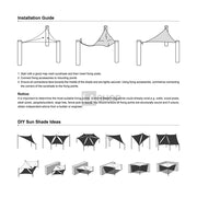 Yescom Patio Rectangle Sun Sail Shade Canopy 20ftx16ft Image