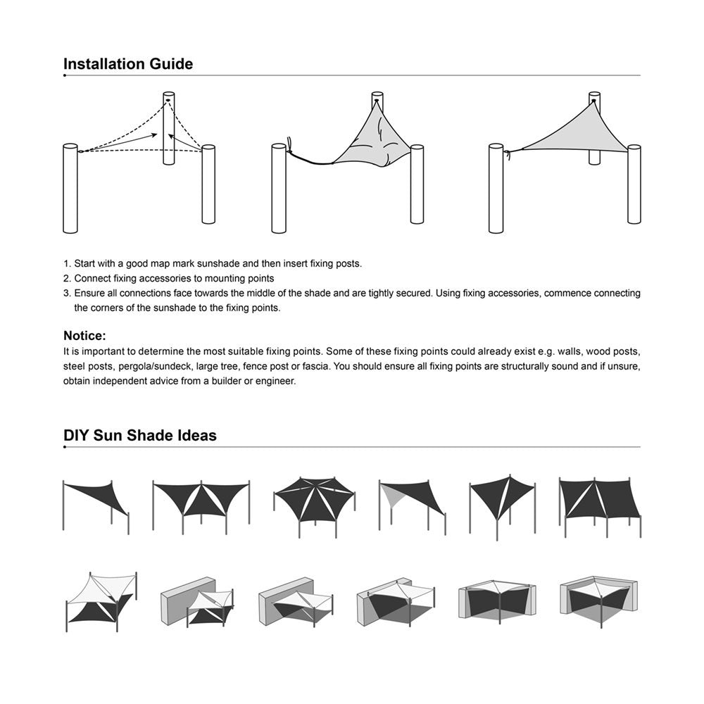 Yescom Patio Triangle Sun Sail Shade Canopy 20ft Image