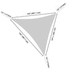 Yescom Patio Triangle Sun Sail Shade Canopy 16ft Color Optional