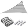 Yescom Patio Triangle Sun Sail Shade Canopy 16ft Color Optional, Gray White Image