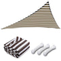 Yescom Patio Triangle Sun Sail Shade Canopy 20ft, Brown White Image