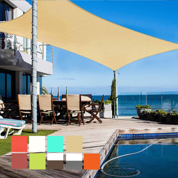 Yescom Patio Rectangle Sun Sail Shade Canopy 13ftx19ft Image