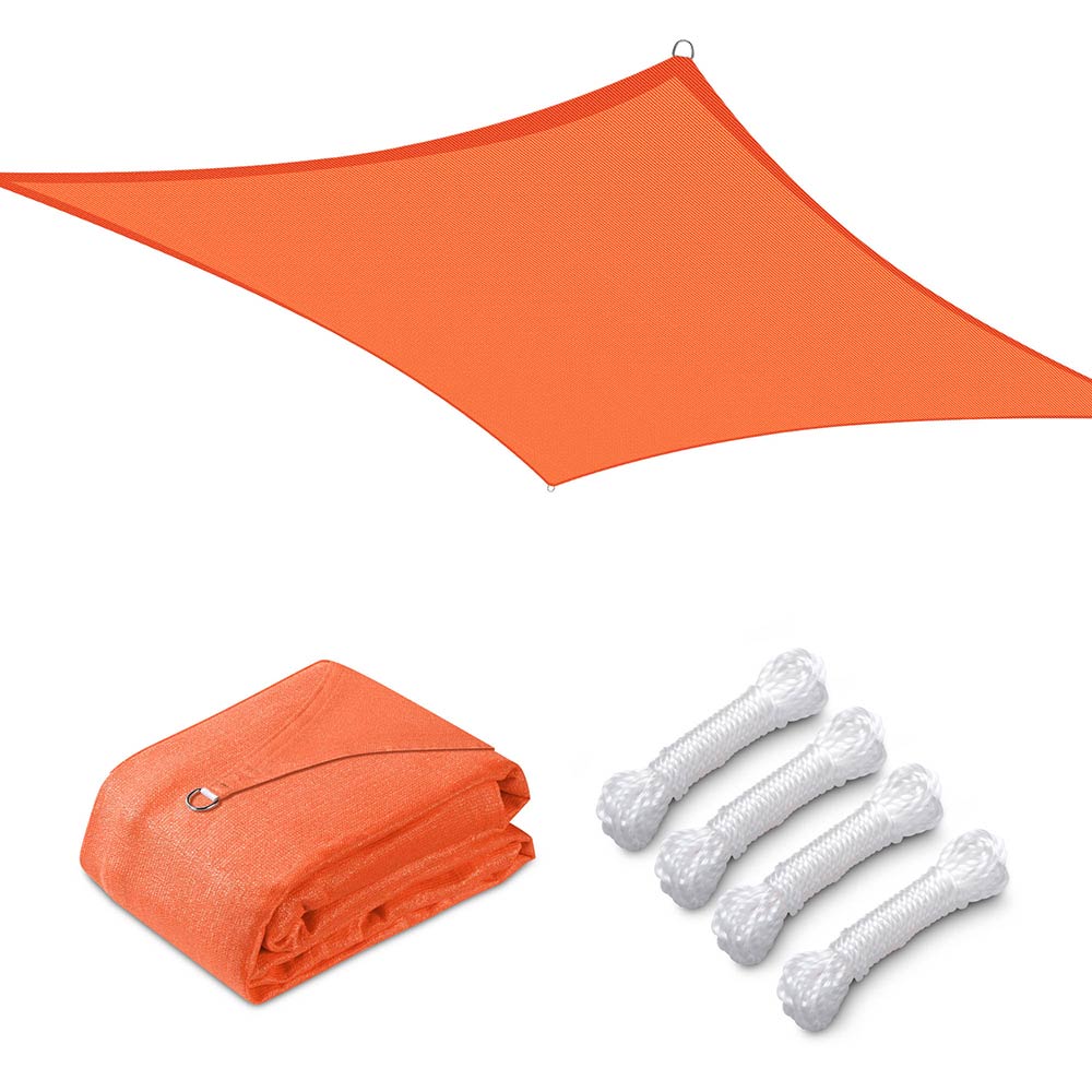 Yescom Patio Square Sun Sail Shade Canopy 12ft, Orange Image