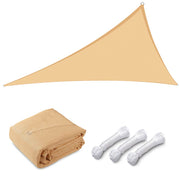 Yescom Patio Triangle Sun Sail Shade Canopy 22ft, Beige Image