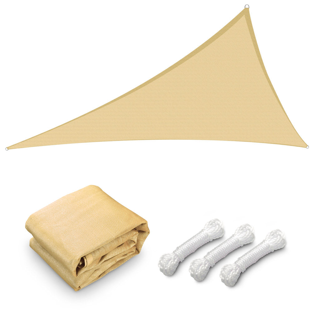 Yescom Patio Triangle Sun Sail Shade Canopy 25ft, Beige Image