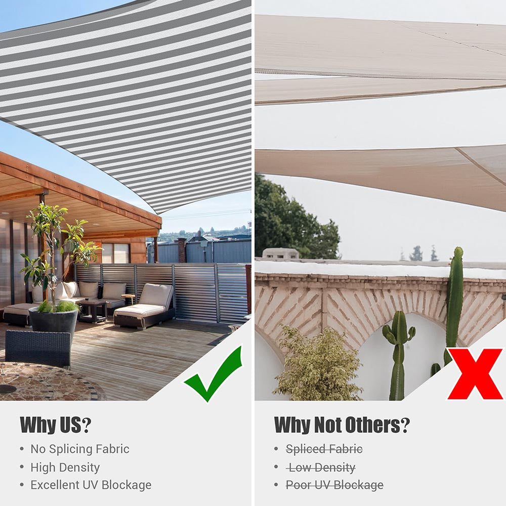 Yescom Patio Rectangle Sun Sail Shade Canopy 20ftx23ft Image